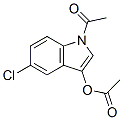 아세트산1-아세틸-5-클로로-1H-인돌-3-일에스테르 구조식 이미지