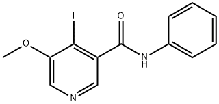 4-IODO-5-메톡시-N-페닐니코틴아미드 구조식 이미지