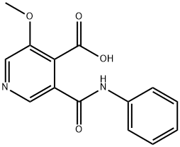 3-메톡시-5-(페닐카르바모일)이소니코틴산 구조식 이미지