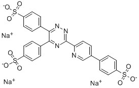 3-(4-PHENYL-2-PYRIDYL)-5,6-DIPHENYL-1,2,4-TRIAZINE TRISULFONIC ACID, TRISODIUM SALT Structure