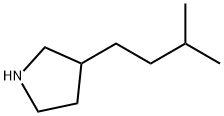 3-Isopentylpyrrolidine 구조식 이미지