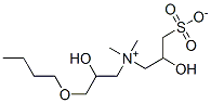 1-Propanaminium, 3-butoxy-2-hydroxy-N-(2-hydroxy-3-sulfopropyl)-N,N-dimethyl-, inner salt Structure