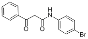 N-(4-BROMOPHENYL)-BETA-OXO-BENZENEPROPANAMIDE 구조식 이미지