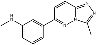 N-METHYL-3-(3-METHYL[1,2,4]TRIAZOLO[4,3-B]PYRIDAZIN-6-YL)ANILINE Structure