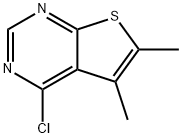 4-CHLORO-5,6-DIMETHYLTHIENO[2,3-D]PYRIMIDINE Structure