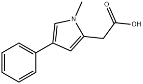 (1-Methyl-4-phenyl-1H-pyrrol-2-yl)-acetic acid Structure