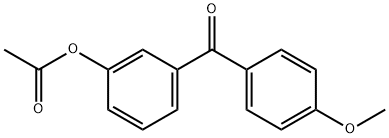 3-ACETOXY-4'-METHOXYBENZOPHENONE Structure
