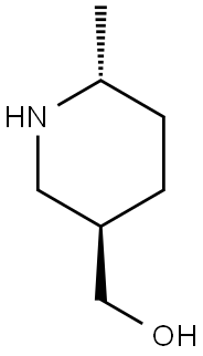 ((3R,6R)-6-METHYLPIPERIDIN-3-YL)METHANOL 구조식 이미지