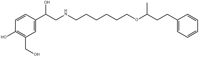 Salmeterol Related Compound B (10 mg) (4-{1-Hydroxy-2-[6-(4-phenylbutan-2-yloxy)hexylamino]ethyl}-2-(hydroxymethyl)phenol) Structure
