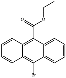 9-Anthracenecarboxylic acid, 10-broMo-, ethyl ester Structure