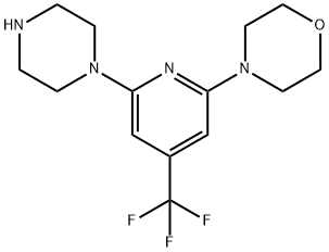 4-(6-(piperazin-1-yl)-4-(trifluoroMethyl)pyridin-2-yl)Morpholine Structure