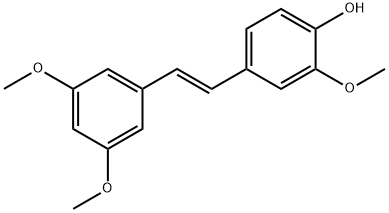 4-[(E)-2-(3,5-dimethoxyphenyl)ethenyl]-2-methoxy-phenol Structure