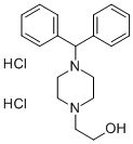4-(DIPHENYLMETHYL)-1-PIPERAZINEETHANOL DIHYDROCHLORIDE Structure
