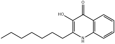 2-HEPTYL-3-HYDROXY-4-QUINOLONE Structure