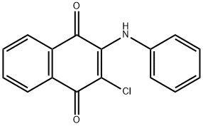 3-아닐리노-2-클로로-1,4-나프토퀴논 구조식 이미지
