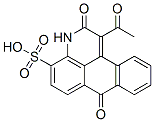 3H-Naphtho[1,2,3-de]quinoline-4-sulfonic  acid,  1-acetyl-2,7-dihydro-2,7-dioxo- 구조식 이미지