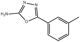 5-(3-methylphenyl)-1,3,4-oxadiazol-2-amine(SALTDATA: FREE) 구조식 이미지