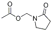 1-[(acetyloxy)Methyl]-2-Pyrrolidinone 구조식 이미지