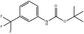 (3-TRIFLUOROMETHYLPHENYL)-CARBAMICACIDTERT-부틸에스테르 구조식 이미지