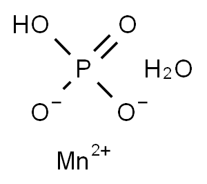 MANGANESE(II) HYDROGEN PHOSPHATE MONOHYDRATE Structure