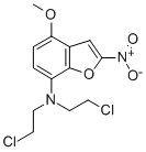 7-(BIS(2-CHLOROETHYL)AMINO)-4-METHOXY-2-NITROBENZOFURAN Structure