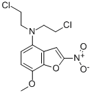 4-(BIS(2-CHLOROETHYL)AMINO)-7-METHOXY-2-NITROBENZOFURAN Structure