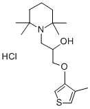 1-피페리딘에탄올,알파-(((4-메틸-3-티에닐)옥시)메틸)-2,2,6,6-t에트라메틸-,염산염 구조식 이미지