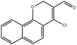 4-CHLORO-2H-BENZO[H]CHROMENE-3-CARBALDEHYDE Structure