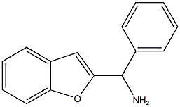 1-(1-BENZOFURAN-2-YL)-1-페닐메타민염화물 구조식 이미지