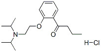 1-[2-[2-[bis(isopropyl)amino]ethoxy]phenyl]butan-1-one hydrochloride Structure