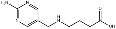 Butanoic acid, 4-[[(2-amino-5-pyrimidinyl)methyl]amino]- (9CI) Structure