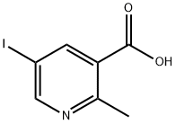 5-요오도-2-메틸니코틴산 구조식 이미지