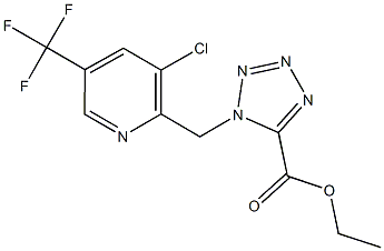 ethyl 1-{[3-chloro-5-(trifluoromethyl)-2-pyridinyl]methyl}-1H-1,2,3,4-tetraazole-5-carboxylate 구조식 이미지