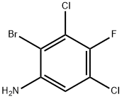 2-Bromo-3,5-dichloro-4-fluoroaniline Structure