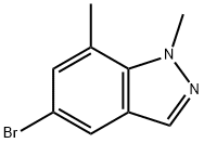 5-bromo-1,7-dimethyl-1H-indazole 구조식 이미지