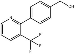 {4-[3-(trifluoromethyl)-2-pyridinyl]phenyl}methanol Structure