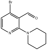 4-broMo-2-(piperidin-1-yl)pyridin-3-carbaldehyde Structure