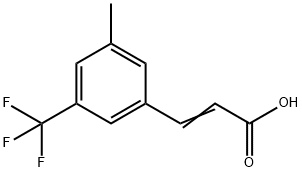3-Methyl-5-(trifluoromethyl)cinnamicacid 구조식 이미지