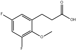 3-(3,5-Difluoro-2-methoxyphenyl)propionicacid Structure