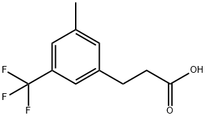 3-[3-Methyl-5-(trifluoromethyl)phenyl]propionicacid Structure