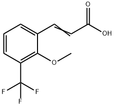 2-Methoxy-3-(trifluoromethyl)cinnamicacid Structure