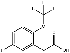 5-Fluoro-2-(trifluoromethoxy)phenylaceticacid Structure