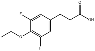 3-(4-Ethoxy-3,5-difluorophenyl)propionicacid Structure