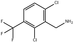 2,6-Dichloro-3-(trifluoromethyl)benzylamine Structure