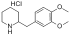 2-(3,4-DIMETHOXY-BENZYL)-PIPERIDINE HYDROCHLORIDE Structure