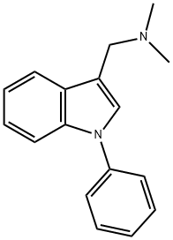 INDOLE, 3-((DIMETHYLAMINO)METHYL)-1-PHENYL- Structure