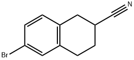 6-broMo-1,2,3,4-tetrahydronaphthalene-2-carbonitrile Structure