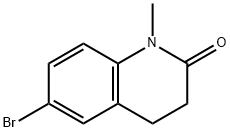 6-브로모-1-메틸-2-옥소-1,2,3,4-테트라히드로퀴놀린 구조식 이미지