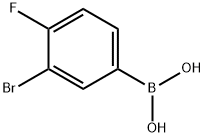 3-Bromo-4-fluorophenylboronic acid Structure