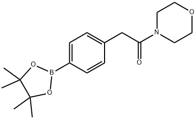 1-(4-morpholinyl)-2-[4-(4,4,5,5-tetramethyl-1,3,2-dioxaborolan-2-yl)phenyl]-Ethanone 구조식 이미지
